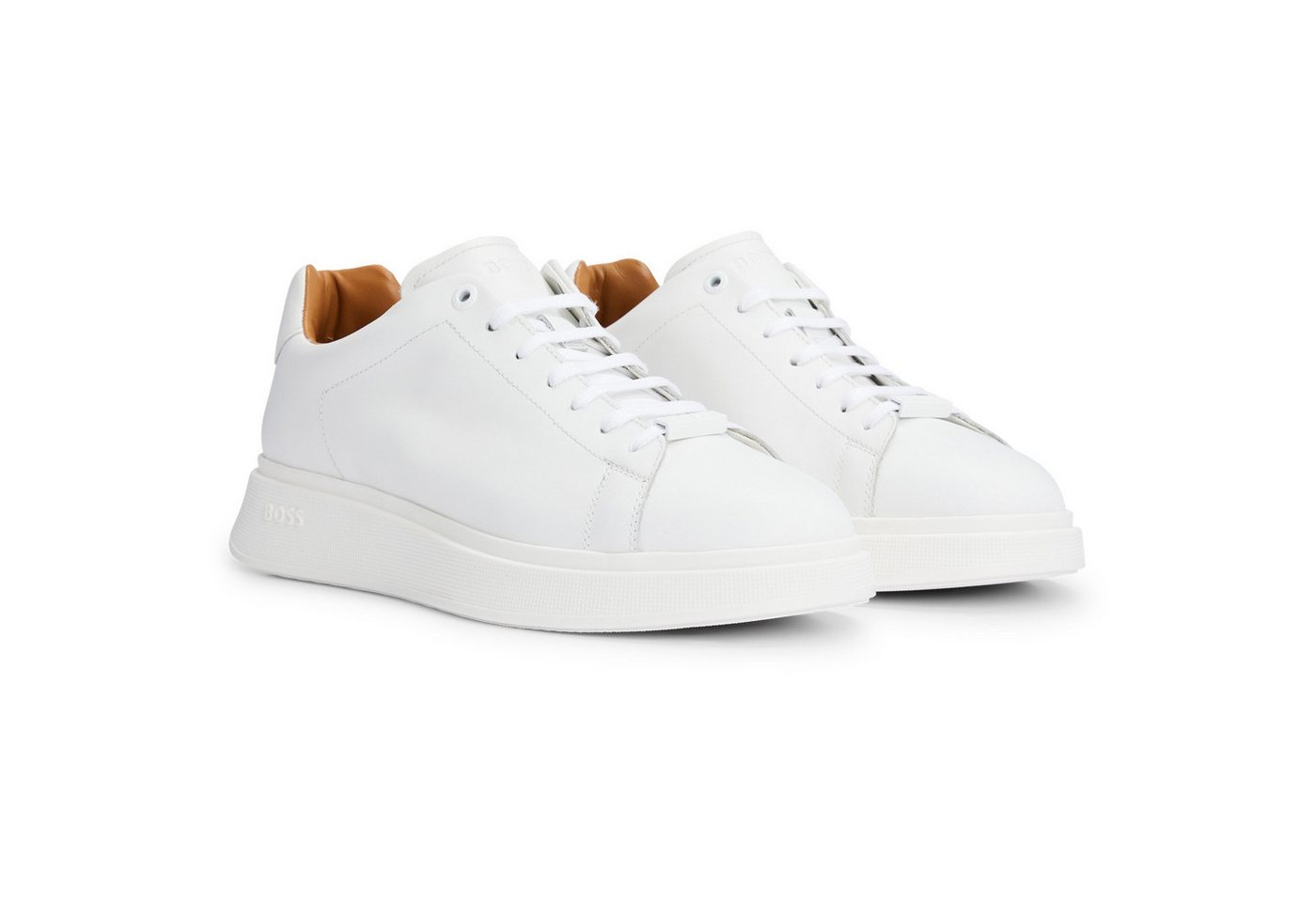 Boss Herren Sneaker Leder Bulton_Runn_lt_N Sneaker