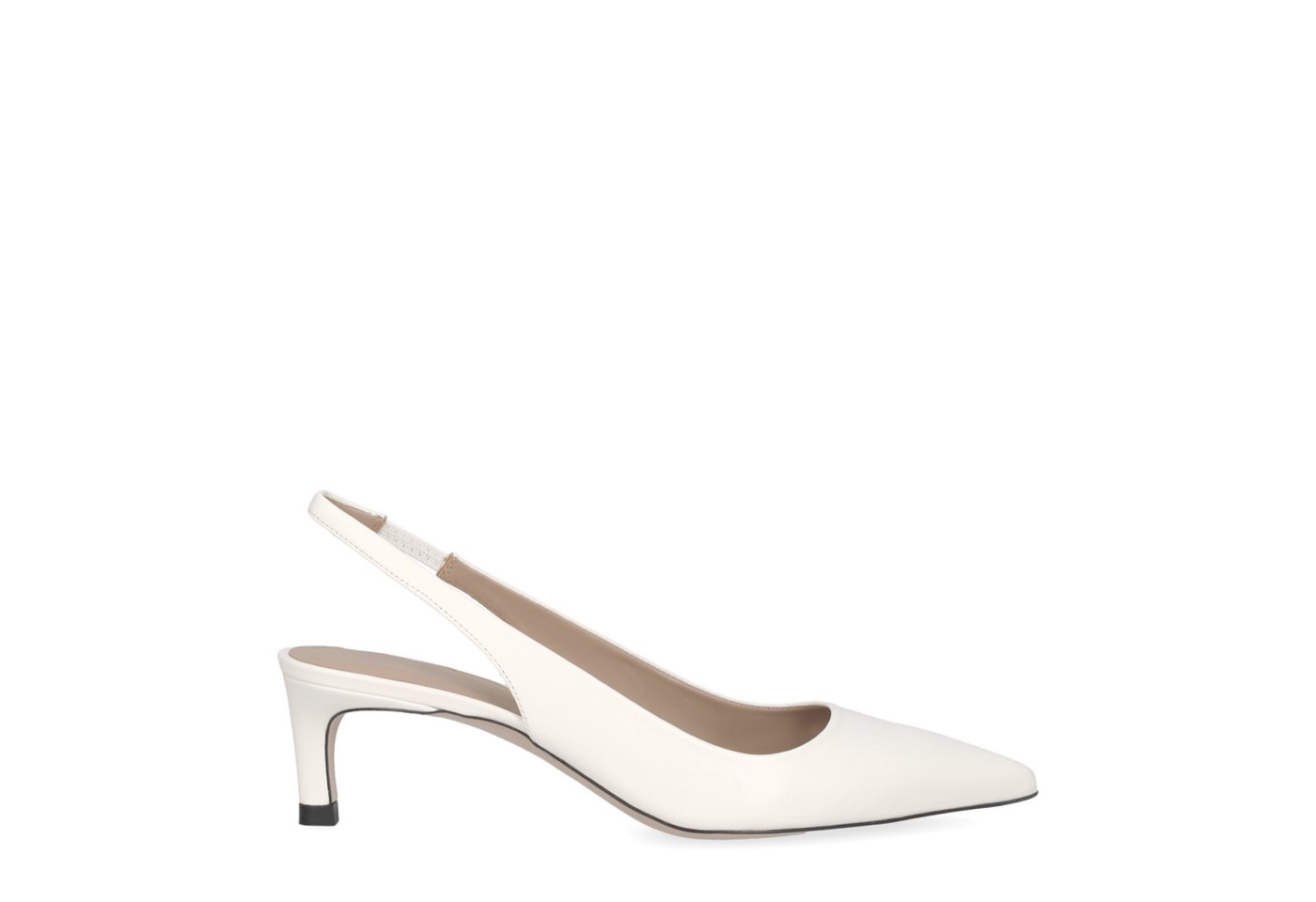 Boss Janet_SLB50, Peeptoes & Slingpumps, Creme-Weiß, Damen Peeptoepumps