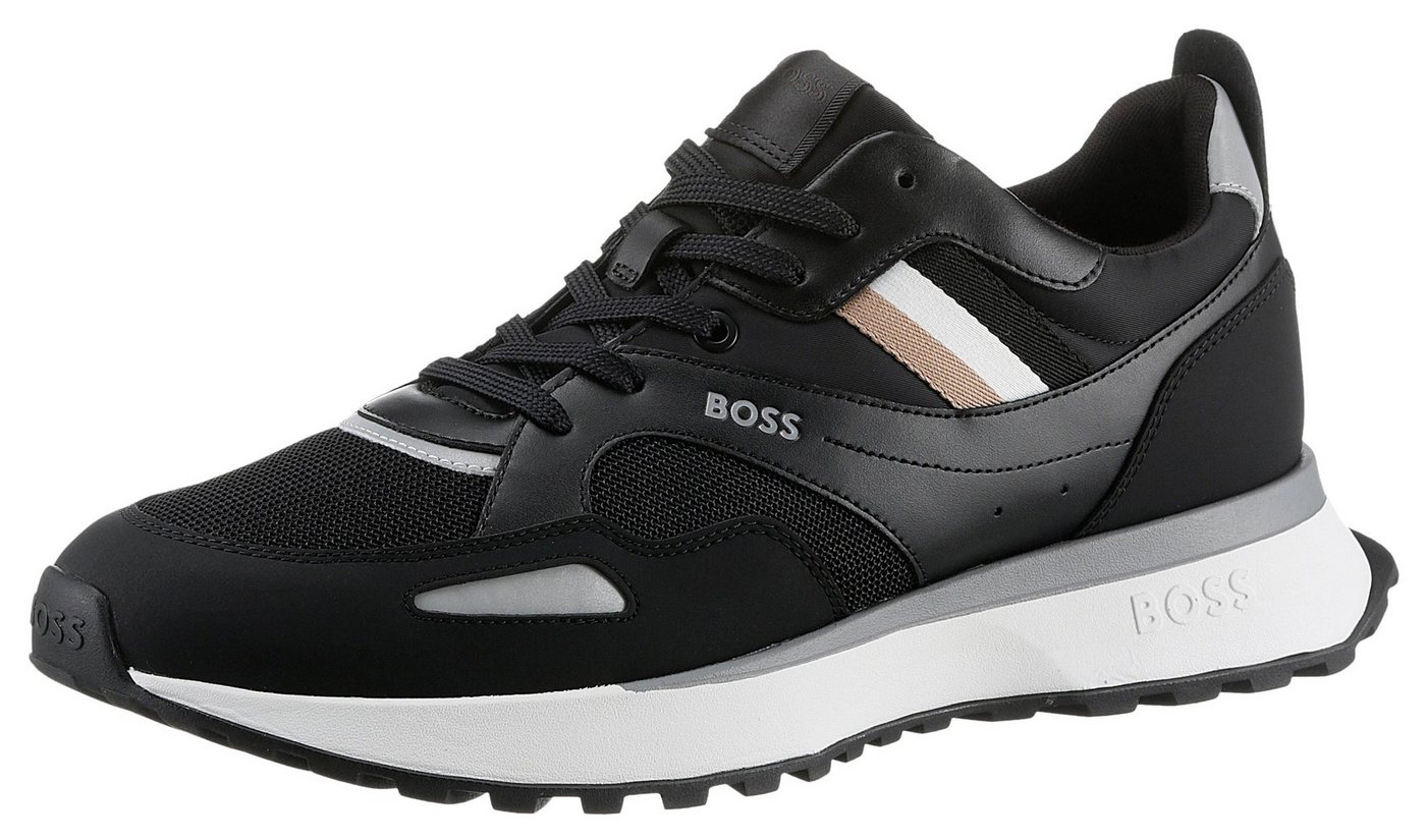 Boss Jonah_Runn Sneaker mit BOSS-Markenlabel, Freizeitschuh, Halbschuh, Schnürschuh