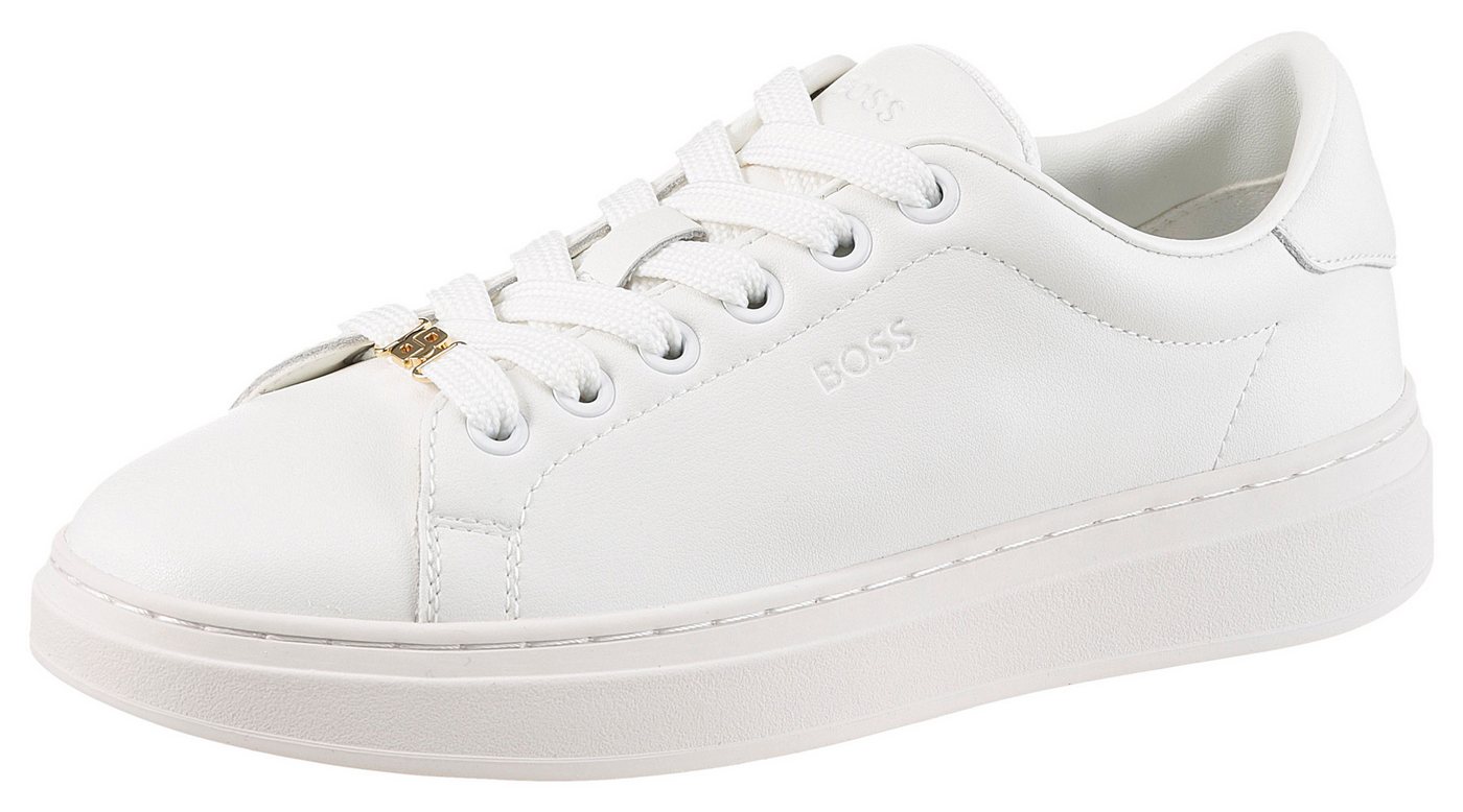 Boss Kieran Tenn Sneaker Basic-Schnürer, Halbschuh, Freizeitsneaker mit softem Schaftrand