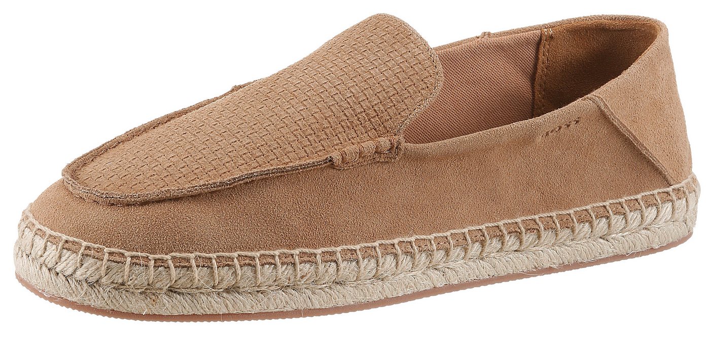 Boss Madeira_mocc Espadrille Slipper, Schlupfschuh, Sommerschuh, Urlaubsschuh mit Bastumrahmung (beige)