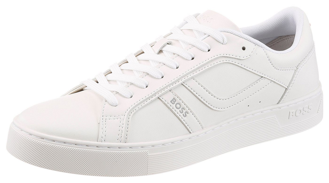 Boss Orange Rhys_Tenn Sneaker Freizeitschuh, Halbschuh, Schnürschuh mit Ziernähten