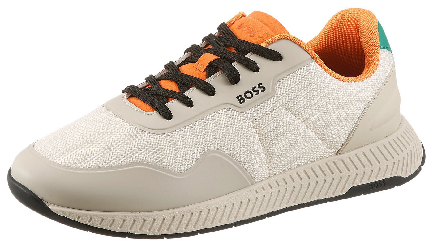 Boss Sneaker Sports Sneaker, Freizeitschuh, Halbschuh im Runners Look (beige)