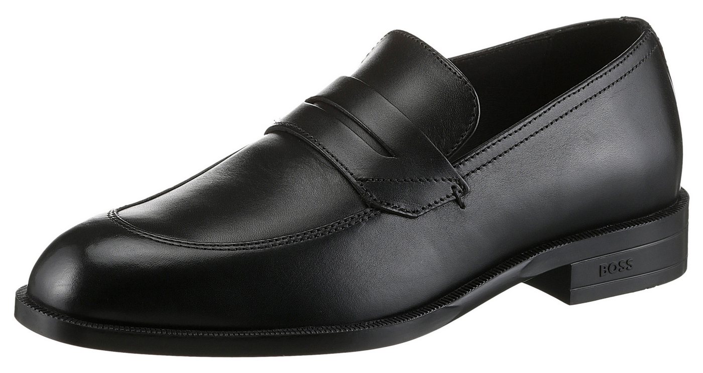 Boss Tayil Loafer, Slipper, Schlupfschuh, Business-Schuh, Anzugschuh mit Blockabsatz
