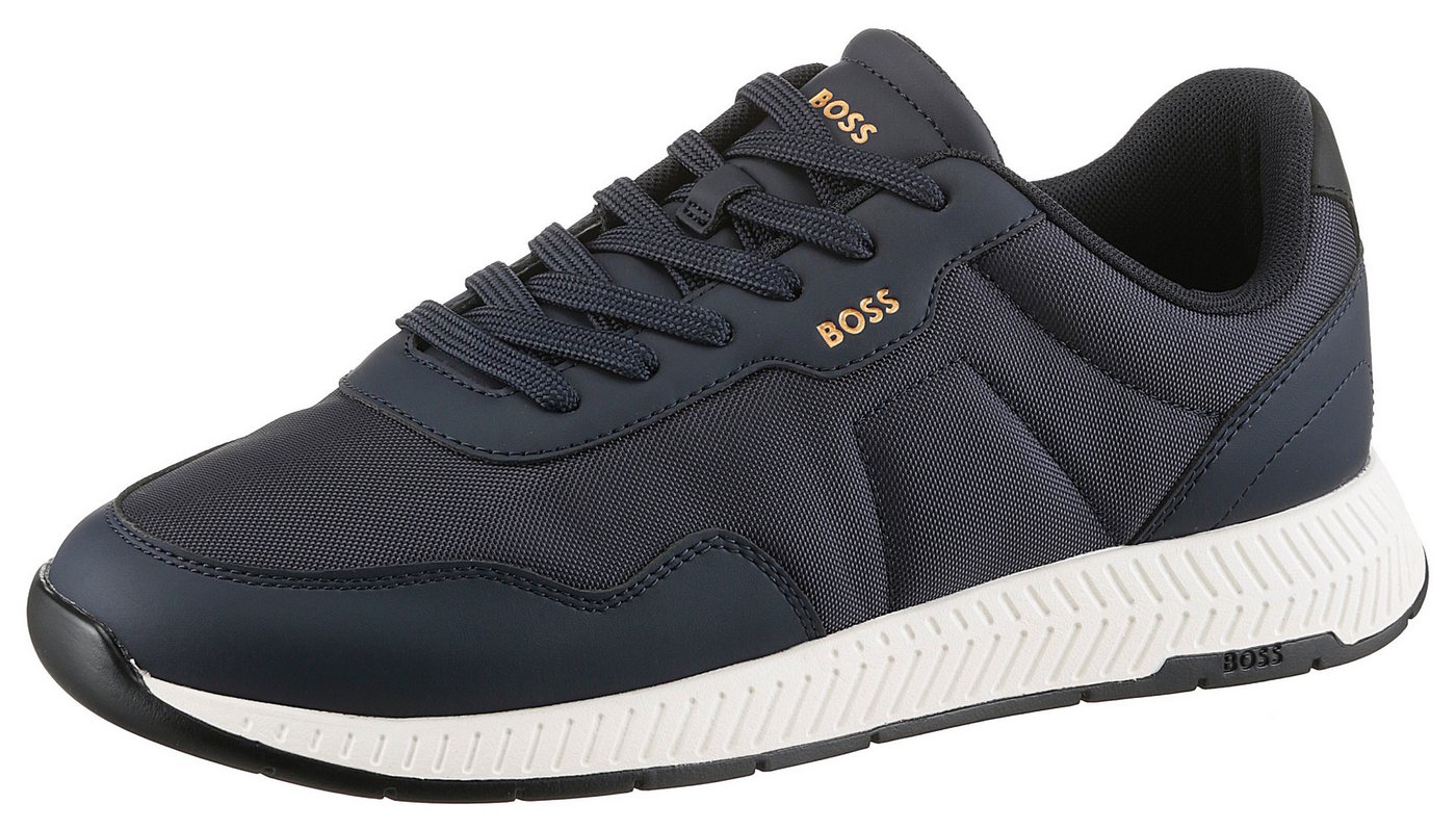 Boss Titanium Runn Sneaker Casual-Schnürschuh, Halbschuh, Freizeitschuh mit weichem Schaftrand