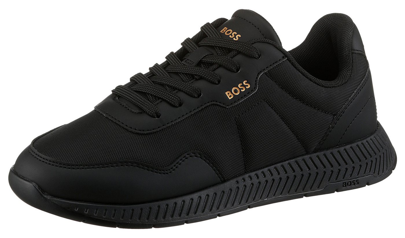 Boss Titanium Runn Sneaker Casual-Schnürschuh, Halbschuh, Freizeitschuh mit weichem Schaftrand