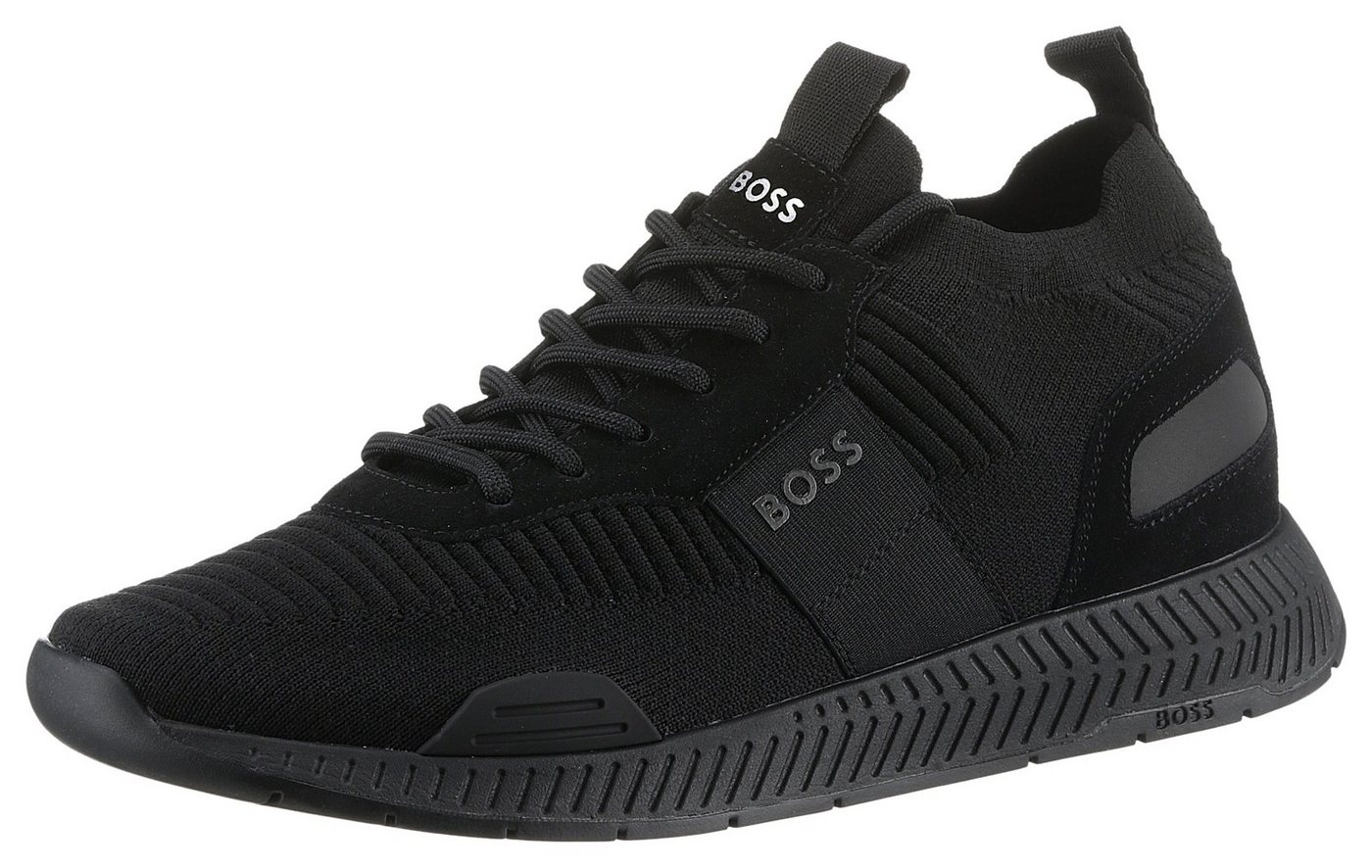 Boss Titanium_Runn Slip-On Sneaker mit elastischem Einstieg, Freizeitschuh, Halbschuh, Schlupfschuh