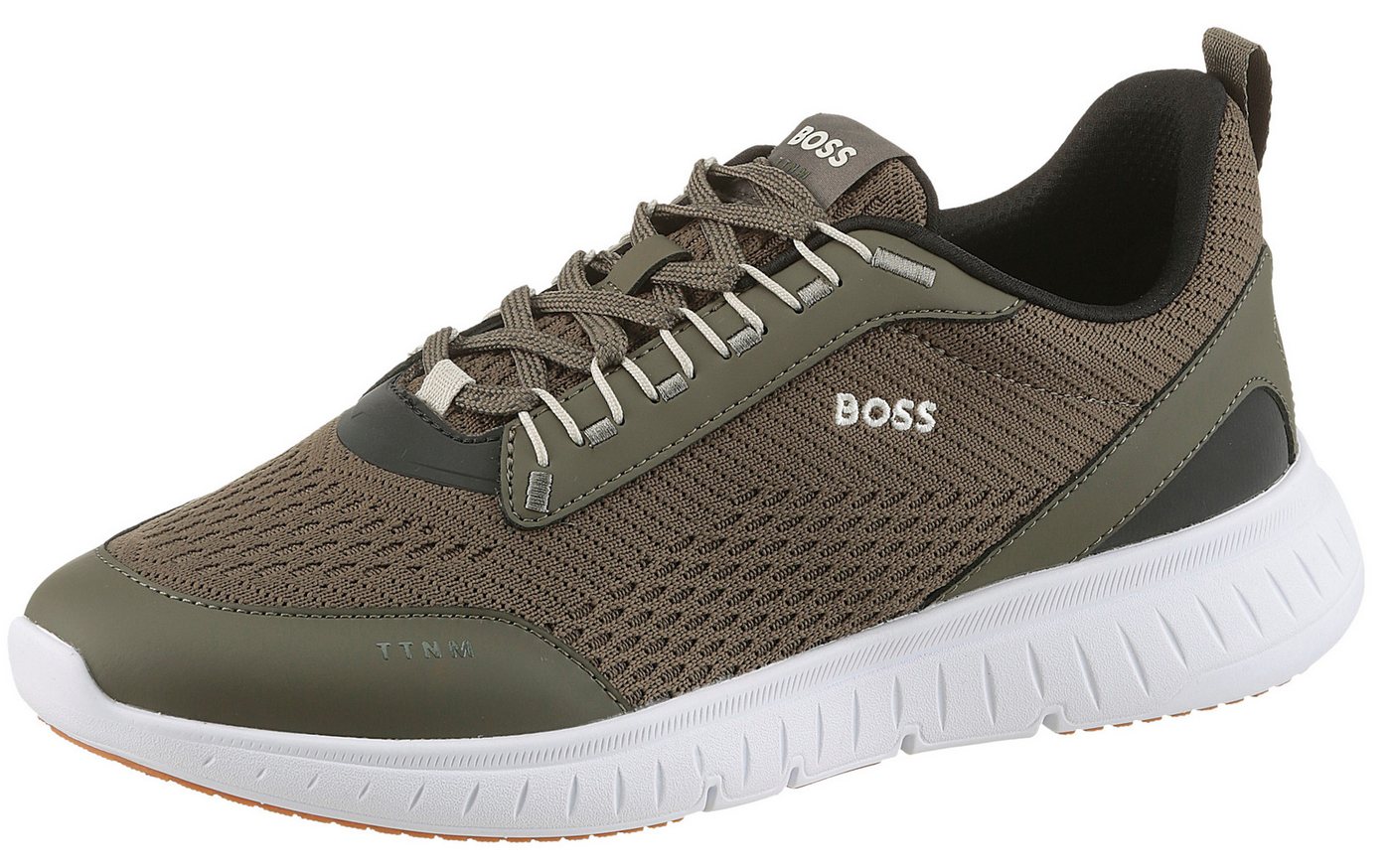 Boss TTNM LIGHT Runn Sneaker, Freizeitschuh, Halbschuh, Schnürschuh im Materialmix
