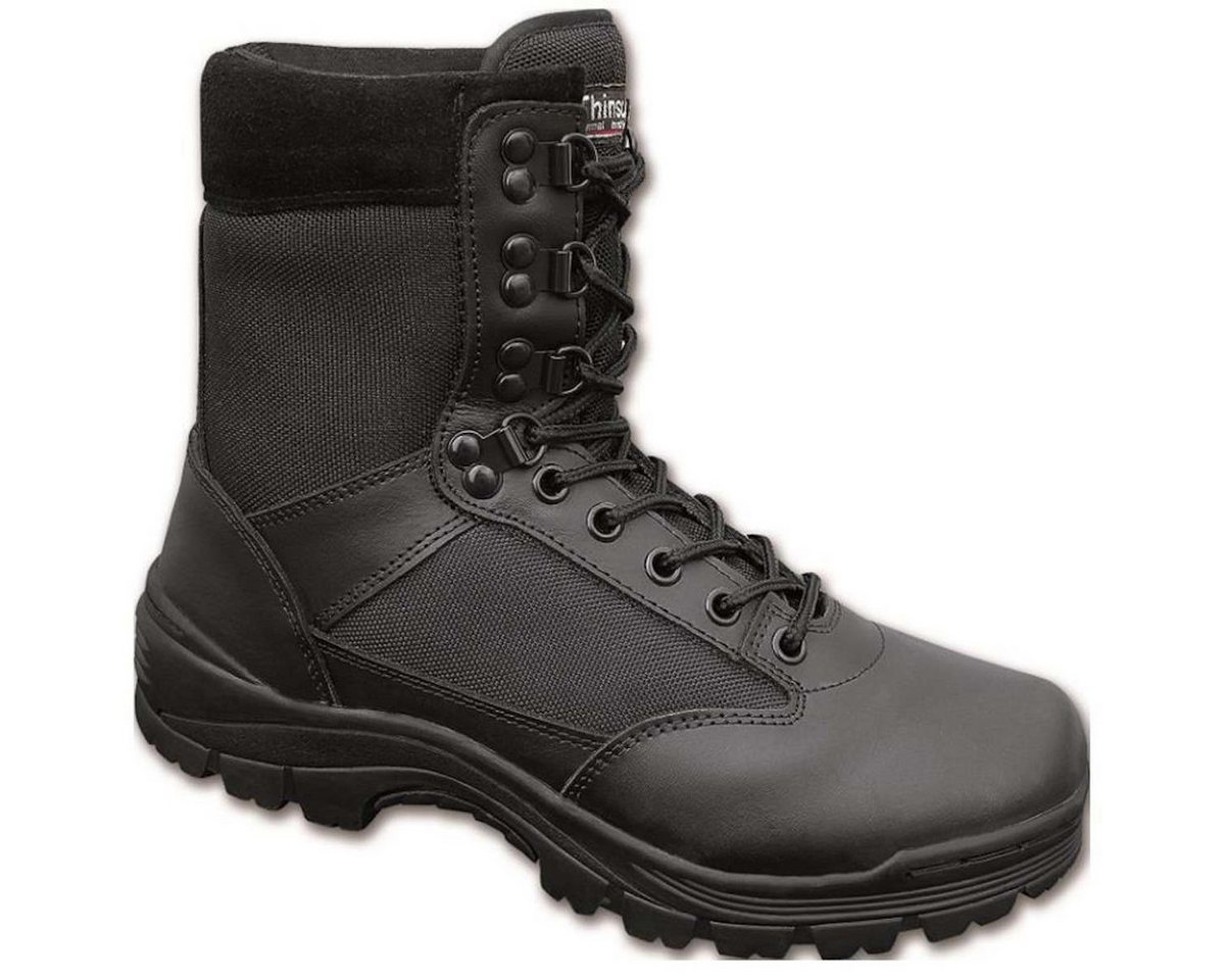 Brandit Tactical Boot 9-Loch schwarz Motorradstiefel (Packung, Antistatische und Öl- und Benzinfeste Sohle)