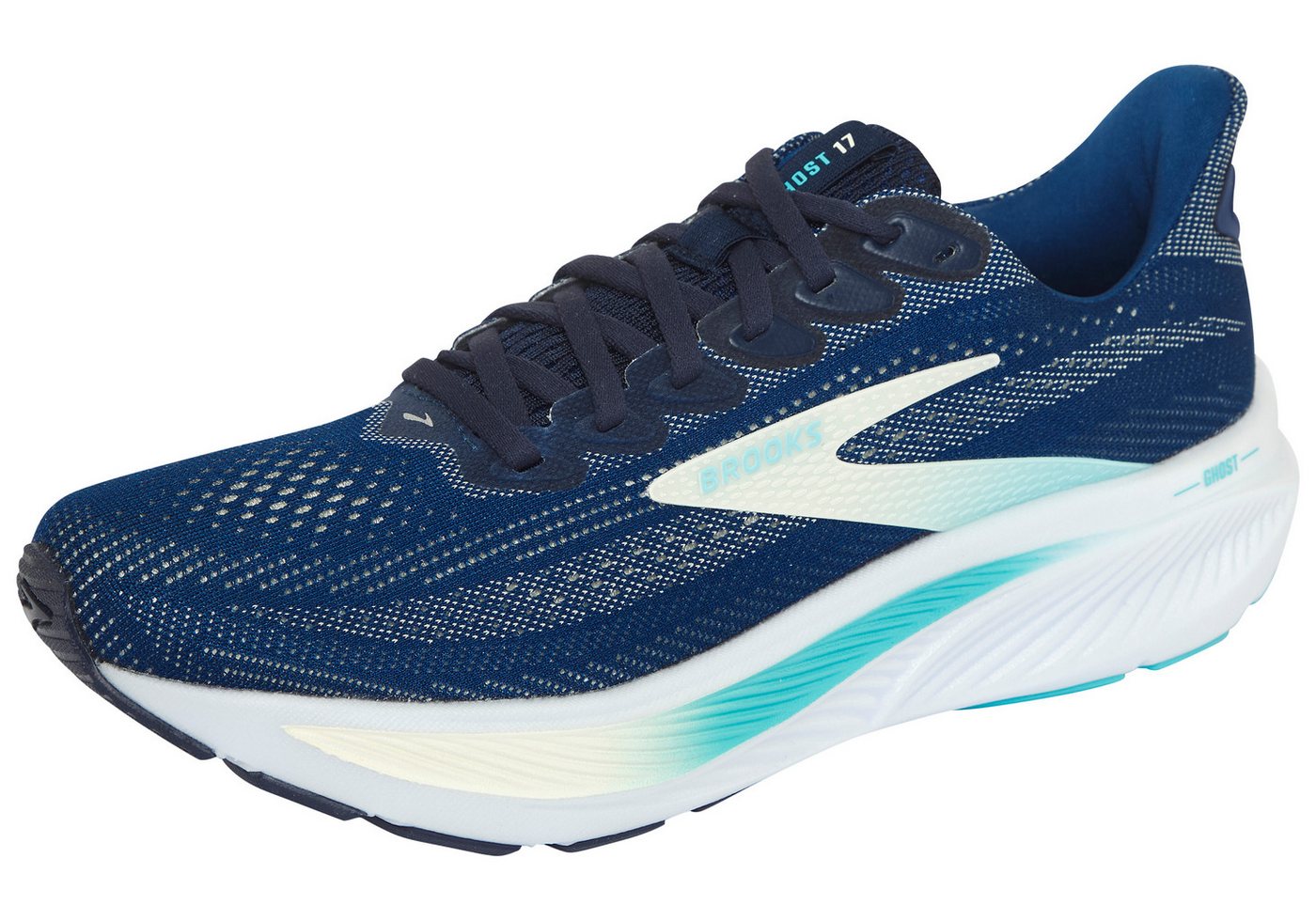 Brooks GHOST 17 Laufschuh (blau/grün)