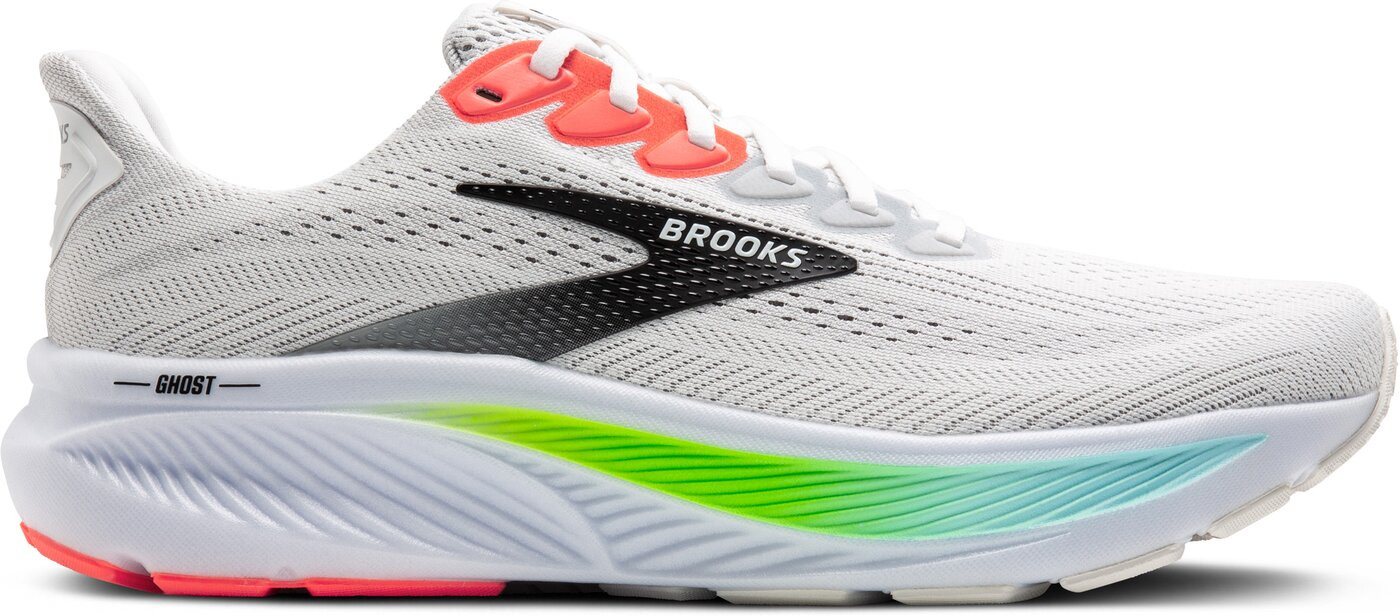 Brooks Ghost 17 ONYX WHITE / MOD GRAY / REFLEC Laufschuh
