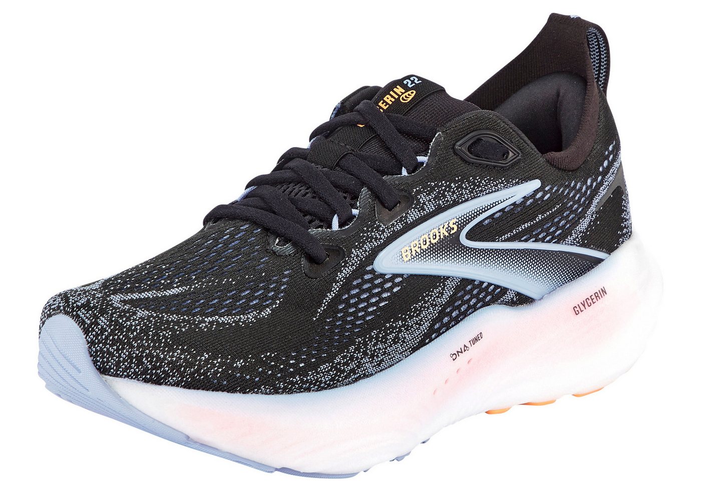 Brooks GLYCERIN 22 Laufschuh (schwarz/blau/orange)