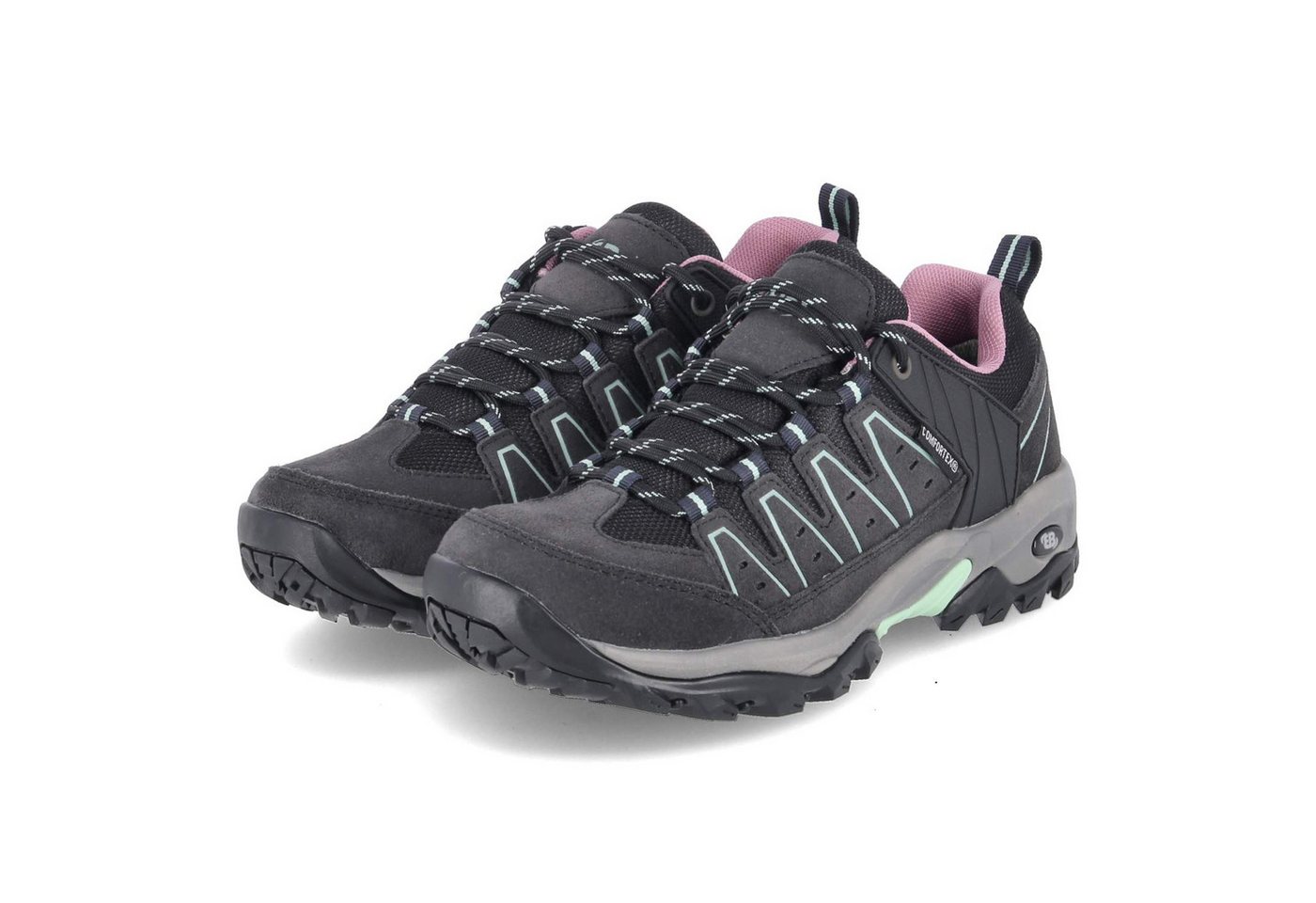 BRÜTTING 211483 Damen Leder & Textil grey Laufschuh