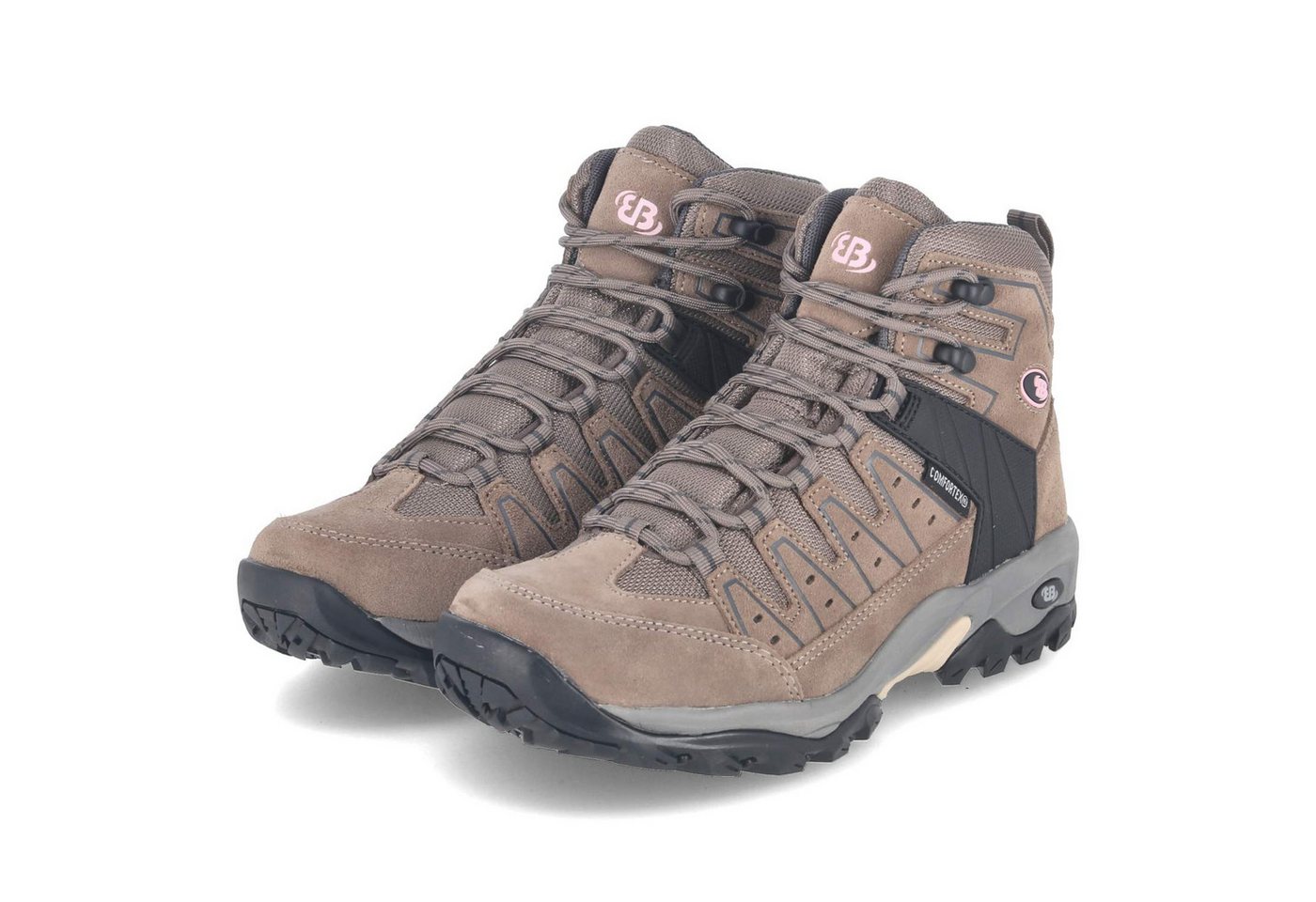 BRÜTTING 221325 Damen Leder & Textil beige Trekkingschuh