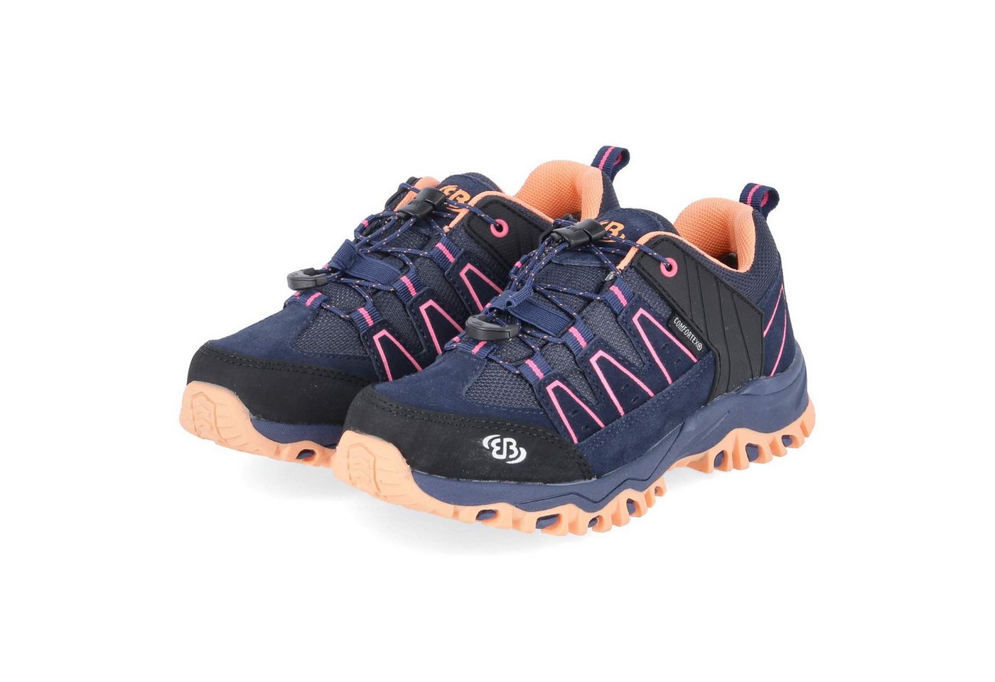 BRÜTTING 421192 Jungen Leder & Textil rosa Trekkingschuh