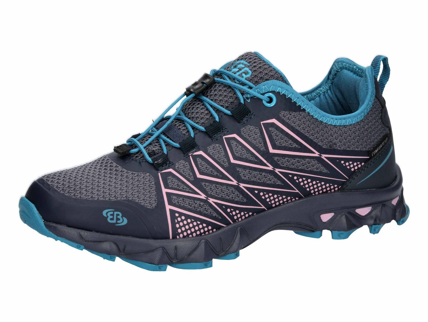 BRÜTTING Outdoorschuh Mission Outdoorschuh (grau/rosa)