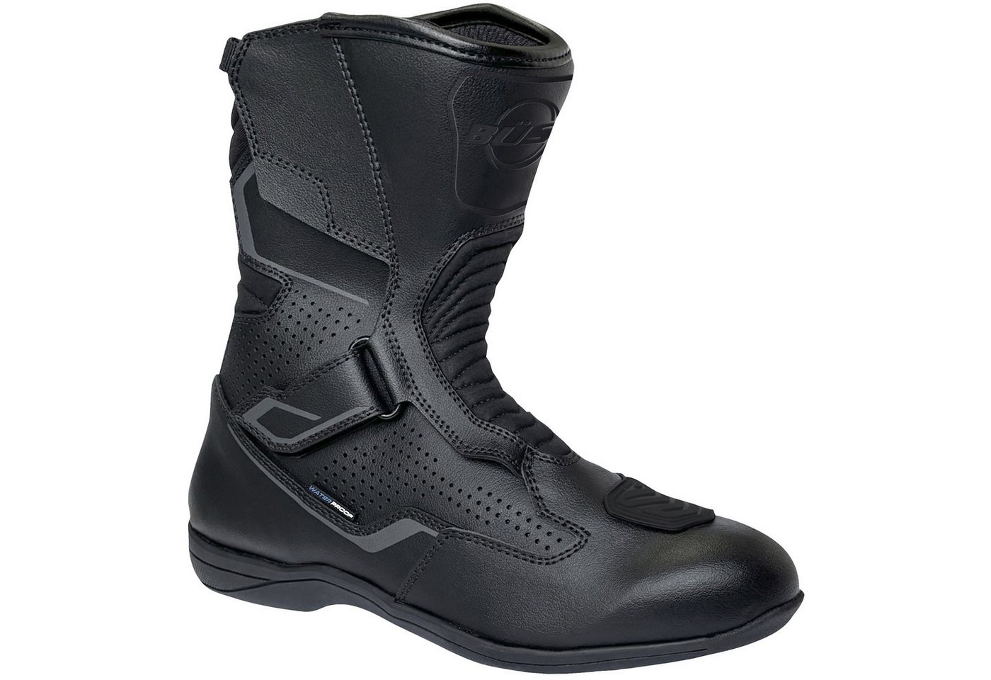 Büse B450 Touringstiefel Schwarz Motorradstiefel (Packung, Antistatische und Öl- und Benzinfeste Sohle)
