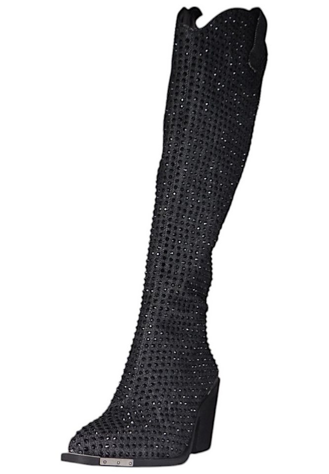 Buffalo 1221049 West Boot Hi Glam Black Stiefel