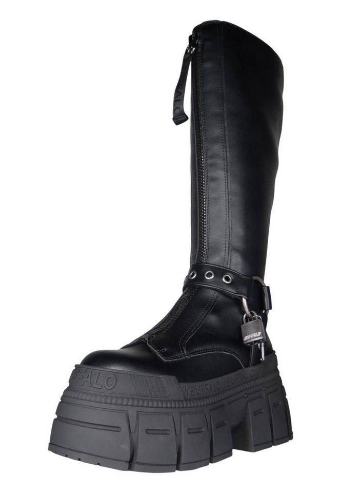 Buffalo 1270131 Gospher Biker HI Black Stiefel