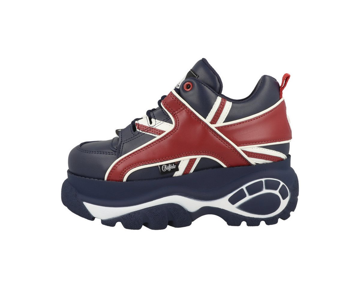 Buffalo 1339-14 Damen Sneaker Turnschuhe, Sportschuhe, Freizeitschuhe, Halbschuhe, Schnürschuhe (blau)