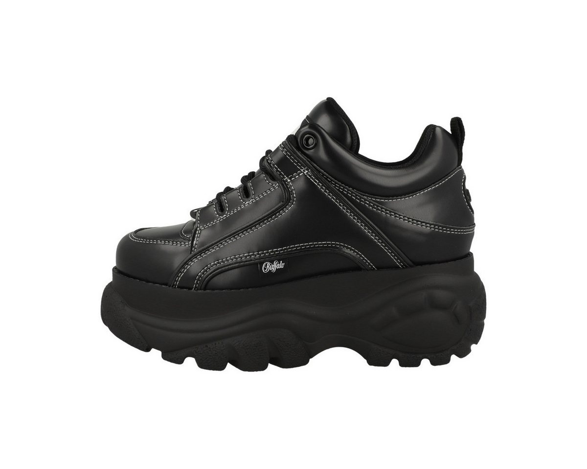 Buffalo 1339-14 Damen Sneaker Turnschuhe, Sportschuhe, Freizeitschuhe, Halbschuhe, Schnürschuhe (schwarz)
