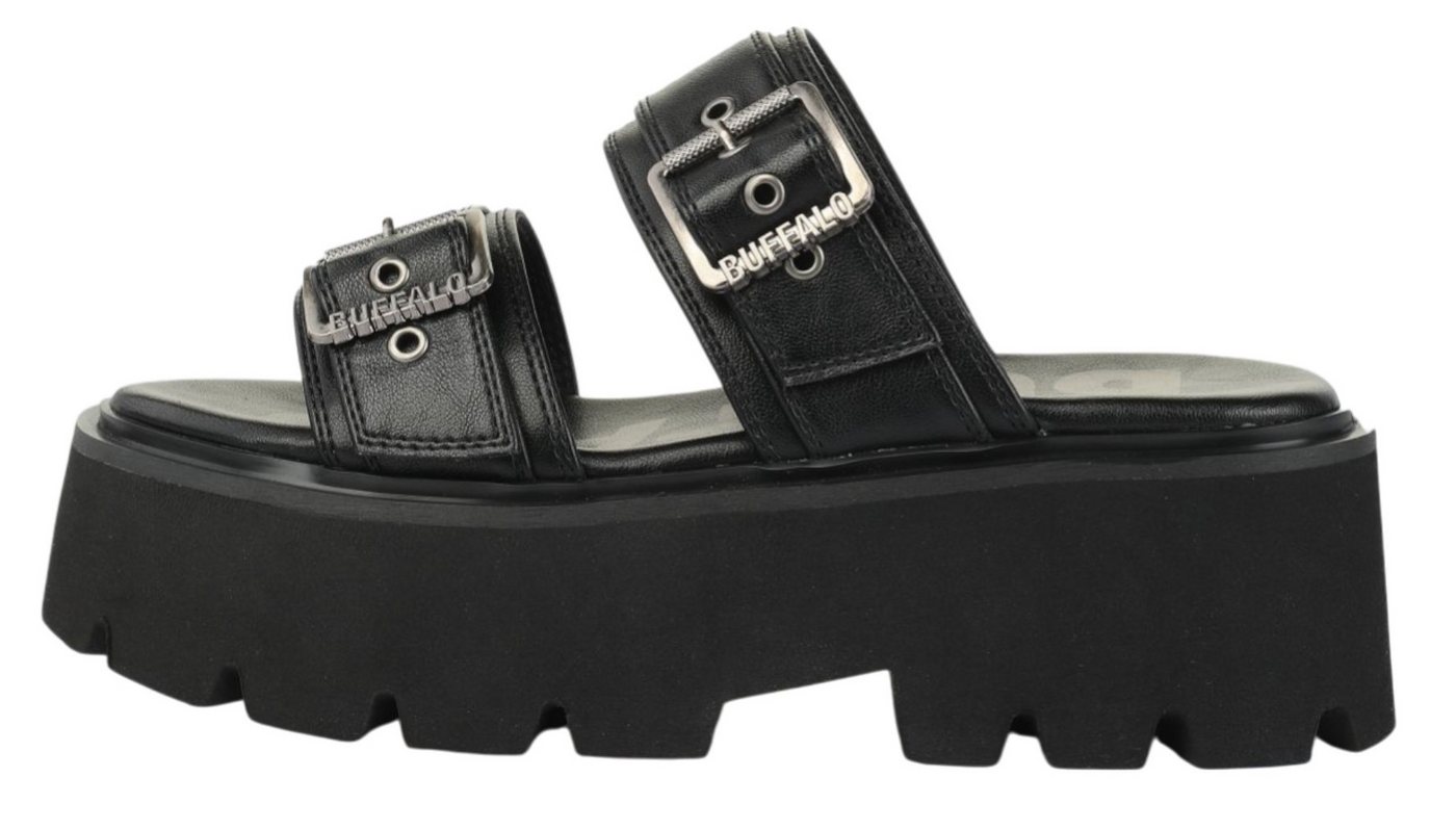 Buffalo 1602362 Brake Two Strap Black Sandale