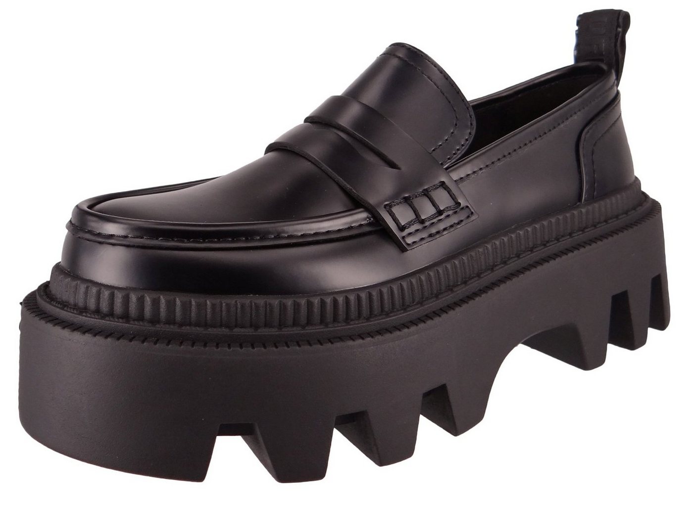 Buffalo 1622355 Flora Loafer Vegan Black Slipper