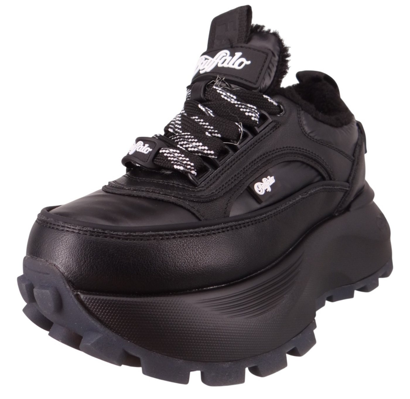 Buffalo 1636548 Manhatten WNTR LO Warm Black Sneaker
