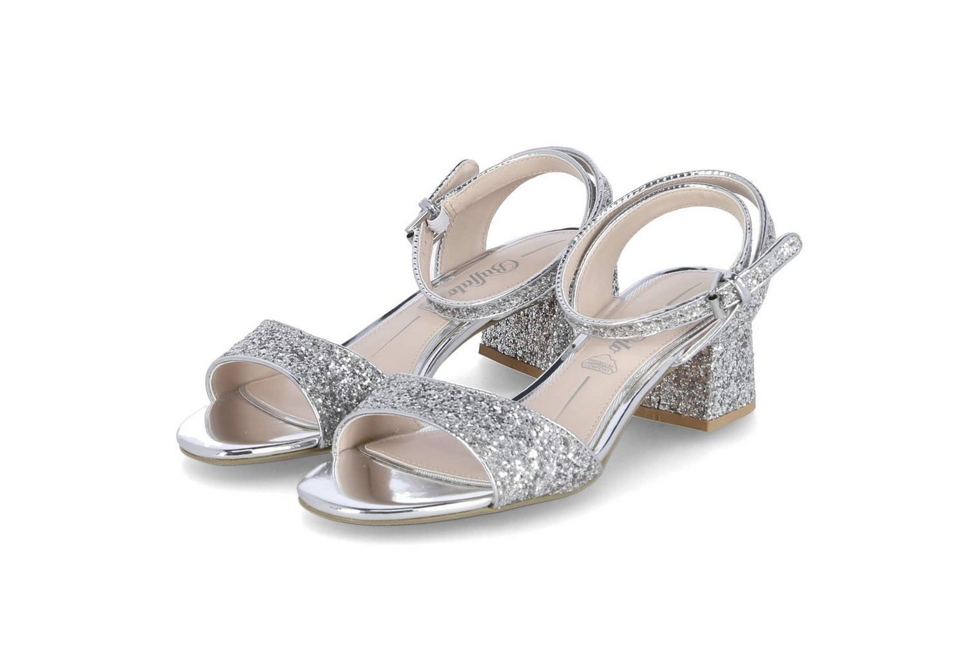 Buffalo 1650004 Damen Synthetik silber Sandalette
