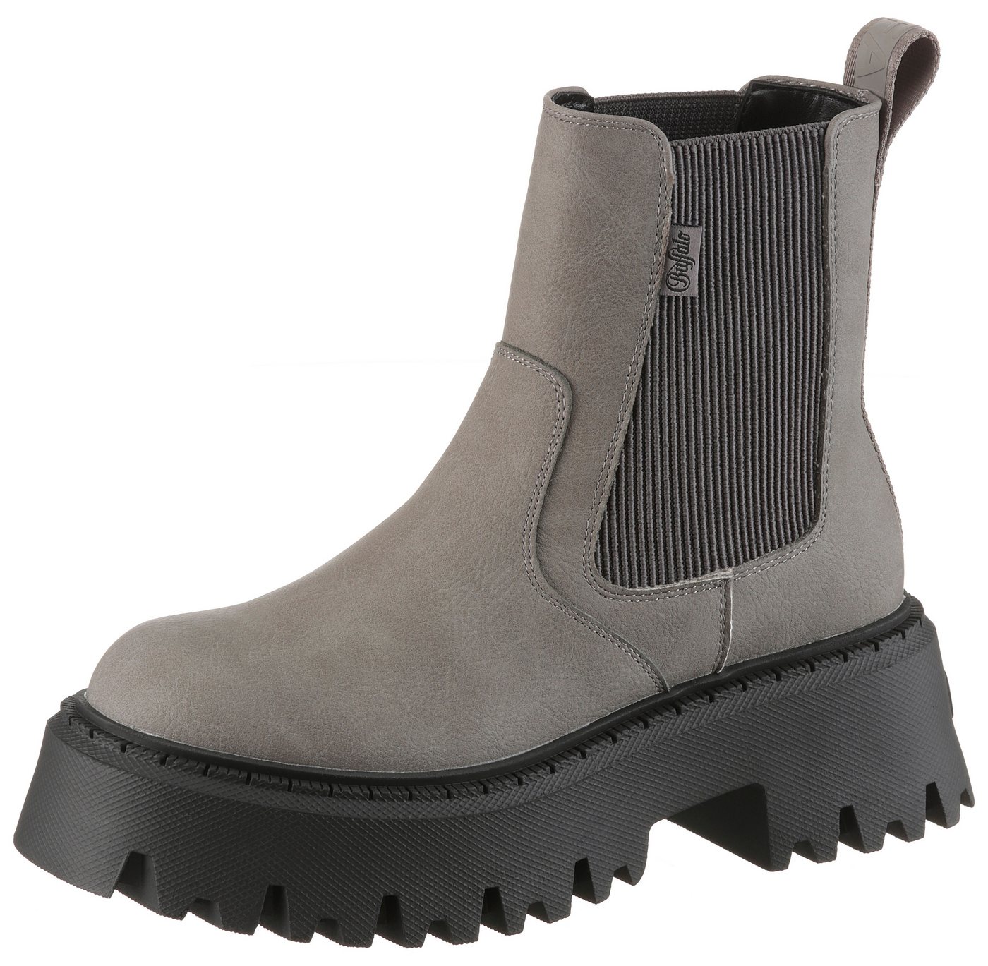 Buffalo Aspen Chelsea Chelseaboots Plateauboots, Schlupfboots, Stiefelette mit Stretch und Profilsohle