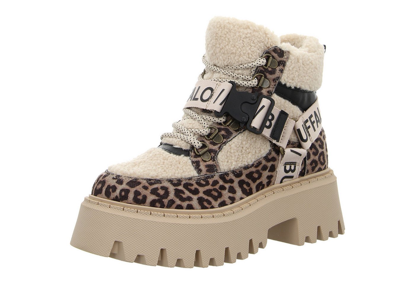 Buffalo Aspen Com Mid Schnürstiefelette