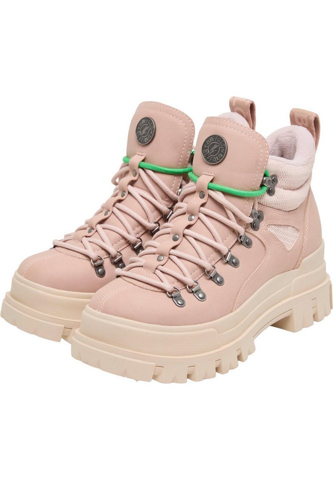 Buffalo ASPHA LACE UP HIKE - VEGAN NUBUCK/MESH Stiefel (rosa)