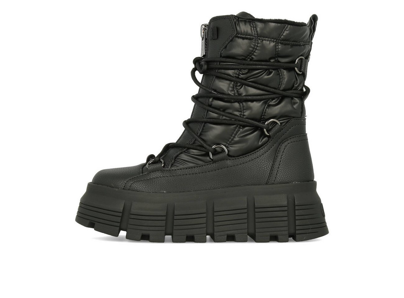 Buffalo AVA Puffer Hike Vegan Damen Black Ankleboots