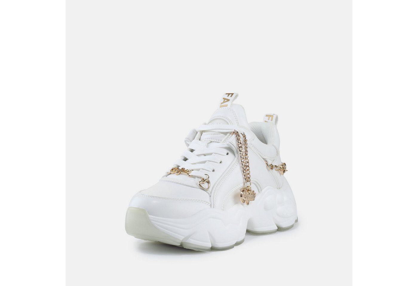 Buffalo BINARY HC Plateausneaker Chunky-Sneaker mit Zierkette und Herz-Anhänger