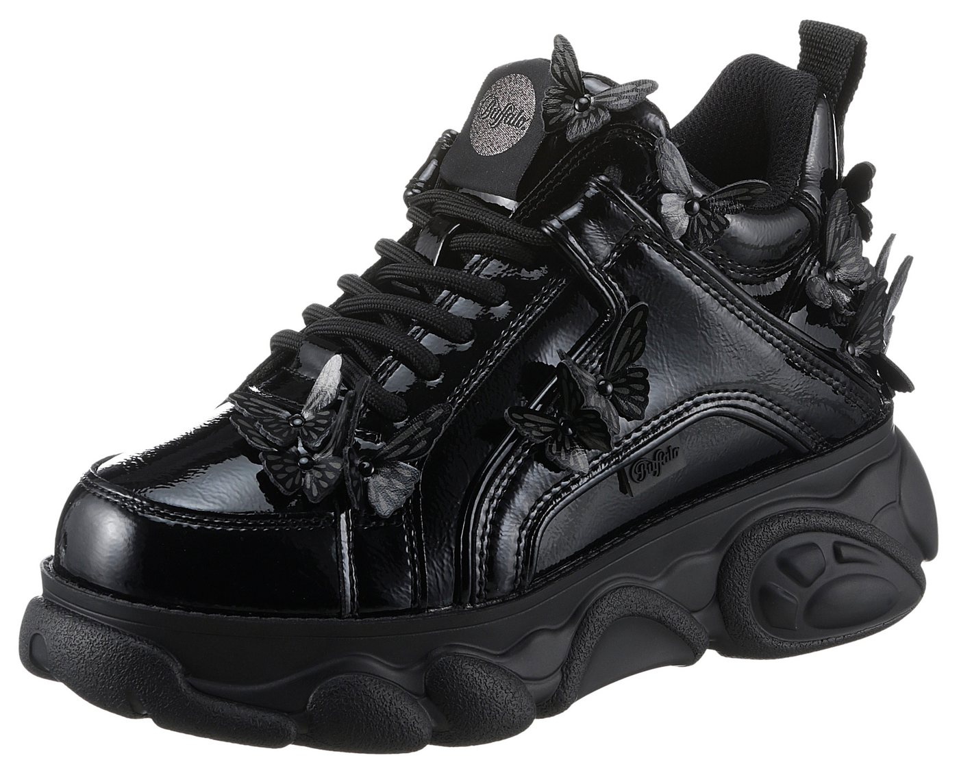Buffalo CORIN BUTTERFLIES Plateausneaker, Freizeitschuh, Halbschuh, Schnürschuh, Streetwear, vegan