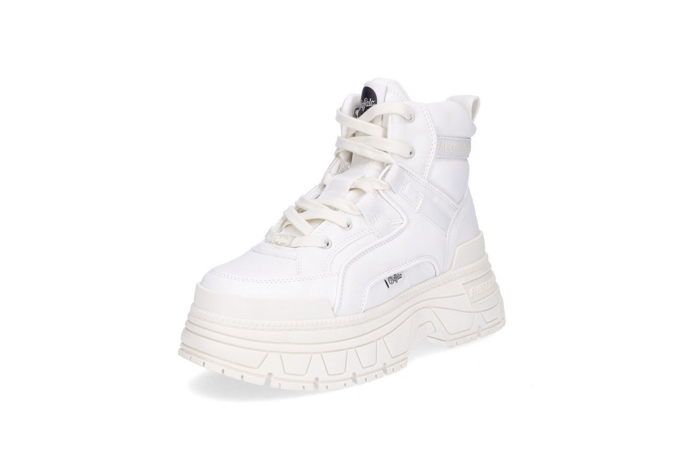 Buffalo Damen Schnürboot Fusion Hyb Mid offwhite Schnürboots