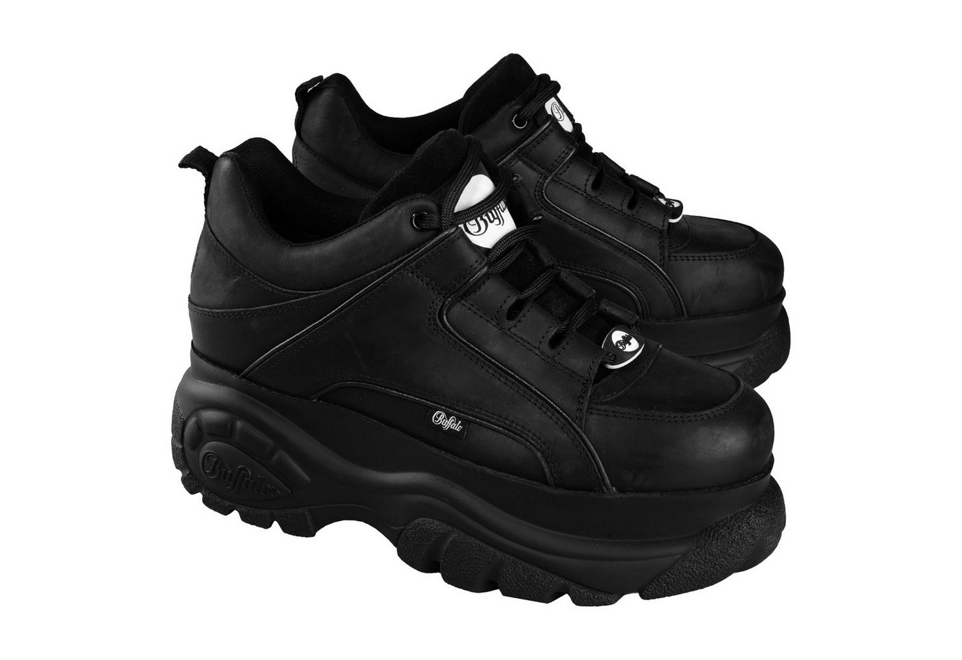 Buffalo Classic Low Leather Sneaker mit Plateausohle