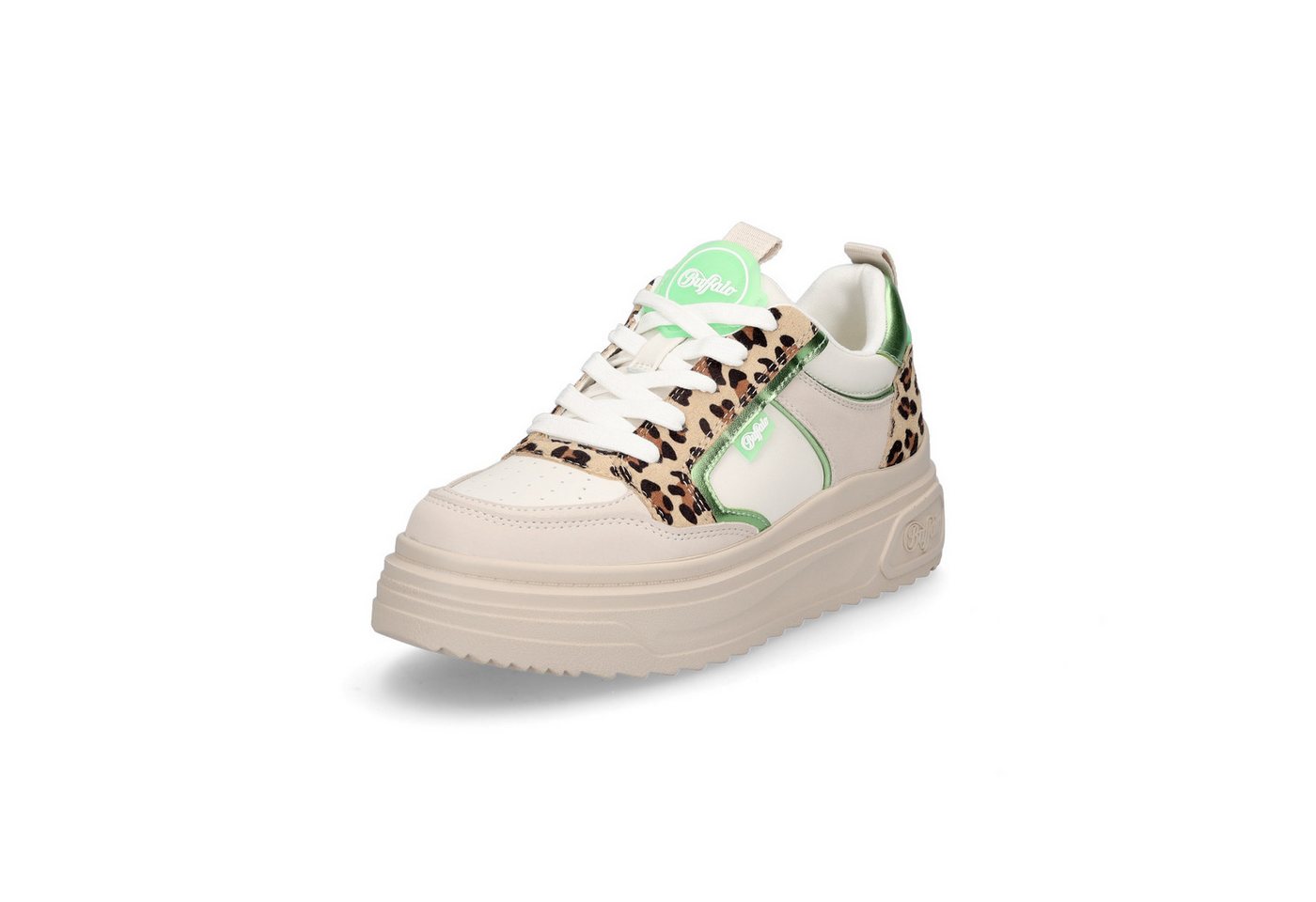 Buffalo Damen Sneaker Vectra Low cream leo Sneaker