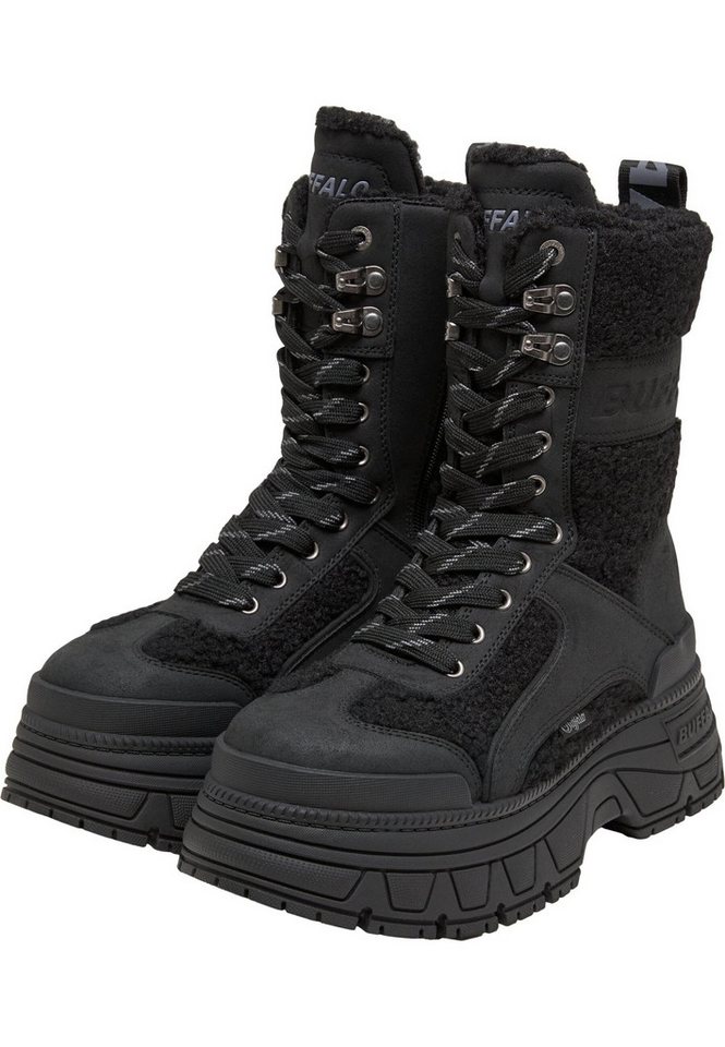 Buffalo FUSION COM HI WARM - VEGAN NUBUCK/FUR Stiefel