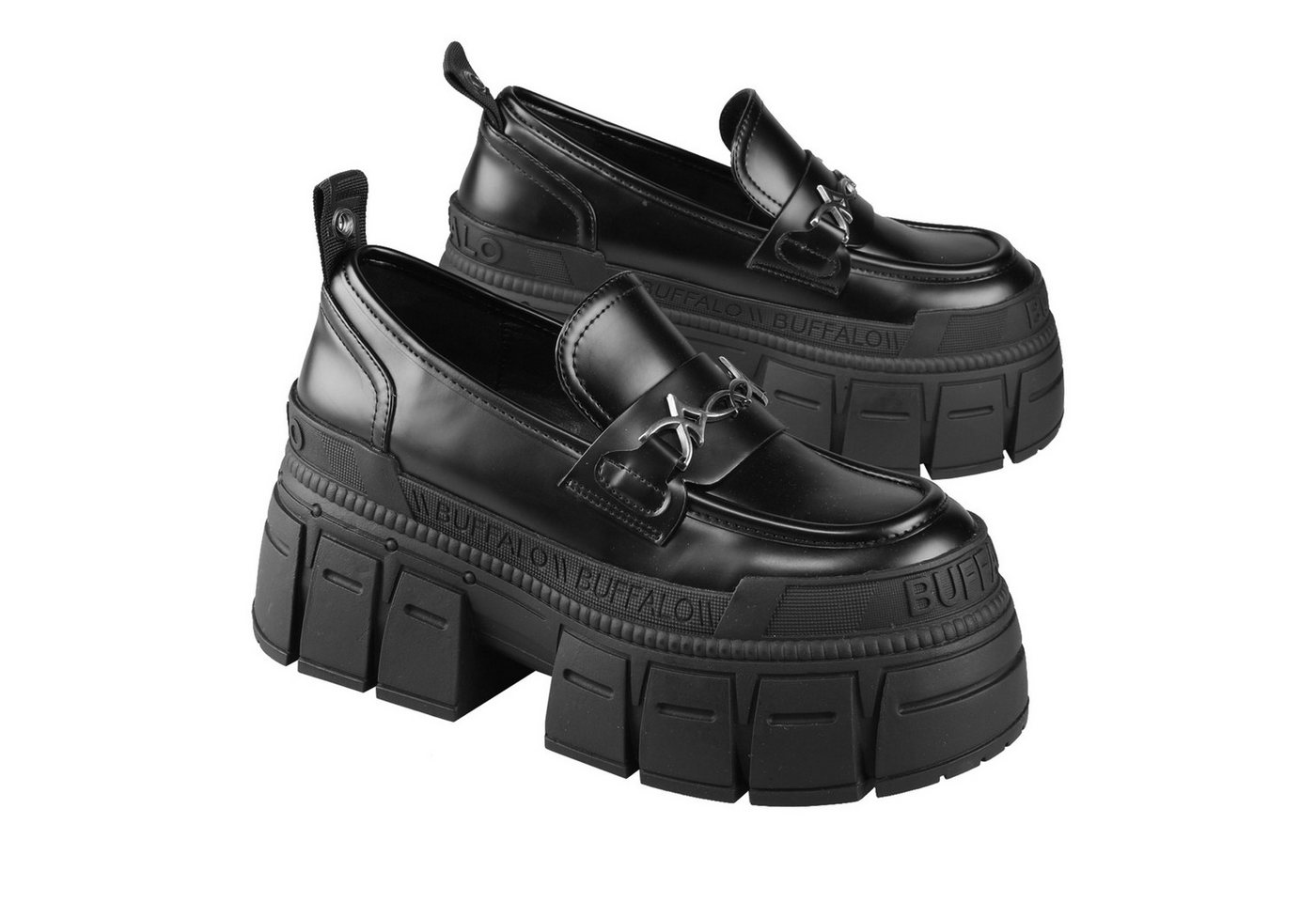 Buffalo Gospher Loafer Tribal Loafer mit Plateausohle und Markendetails