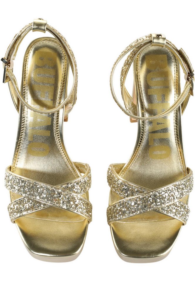 Buffalo June Glam - Vegan Nappa/Glitter High-Heel-Pumps