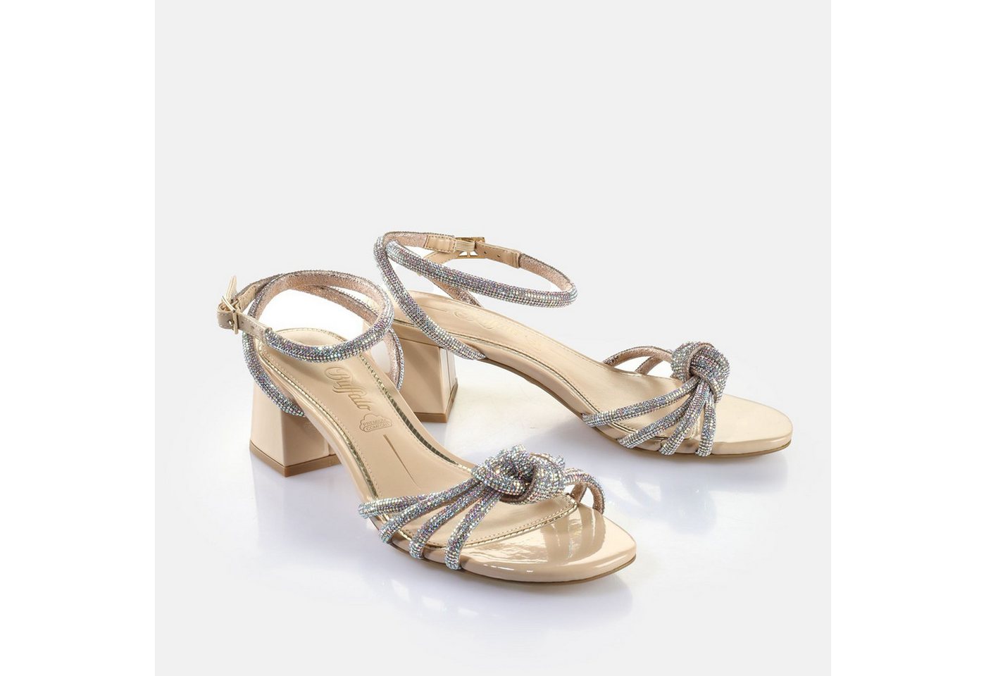 Buffalo Lilly Bow Sandalette Creme 38 Sandalette