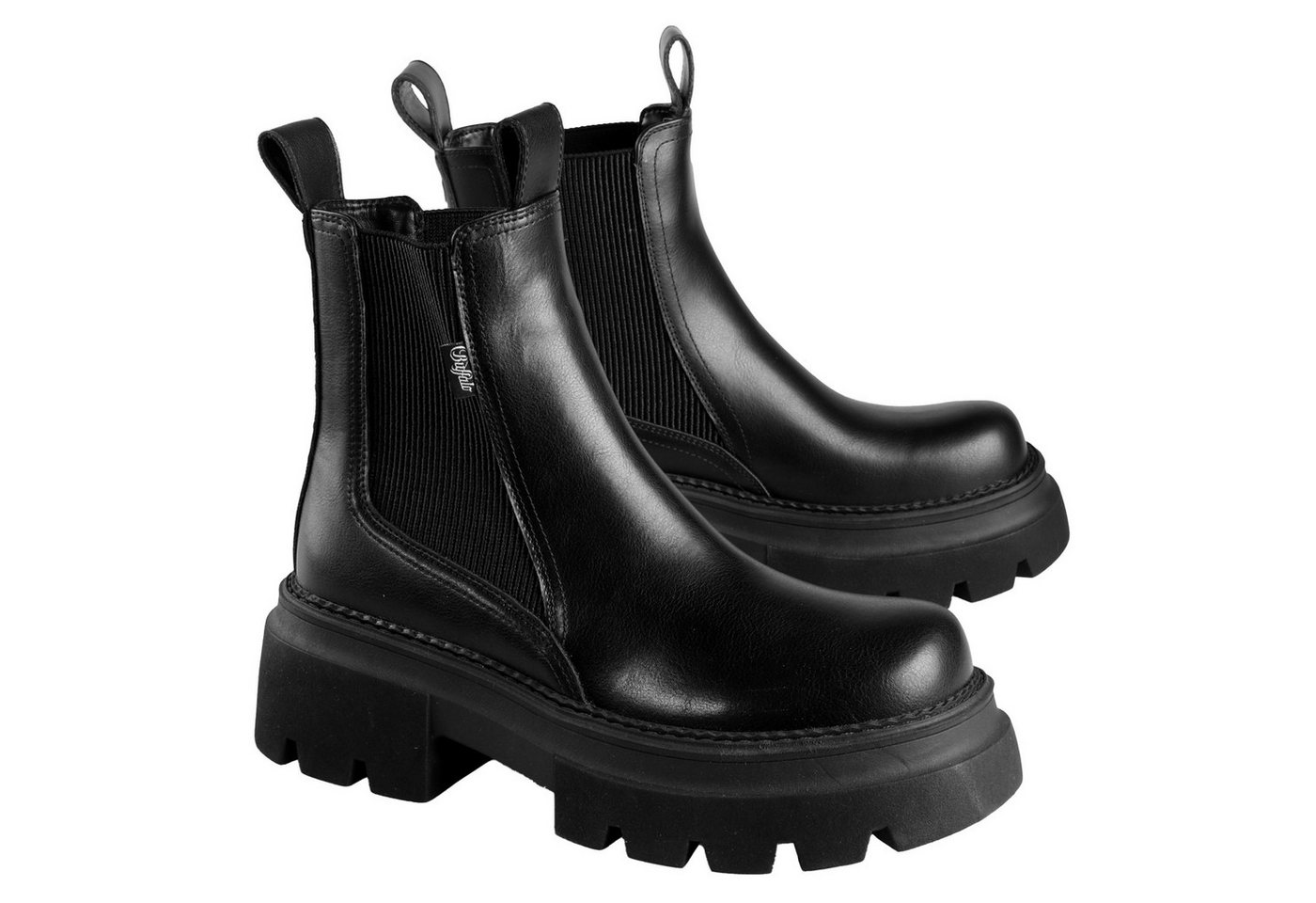 Buffalo Mave Chelsea Stiefel mit seitlichen Elastikeinsätzen