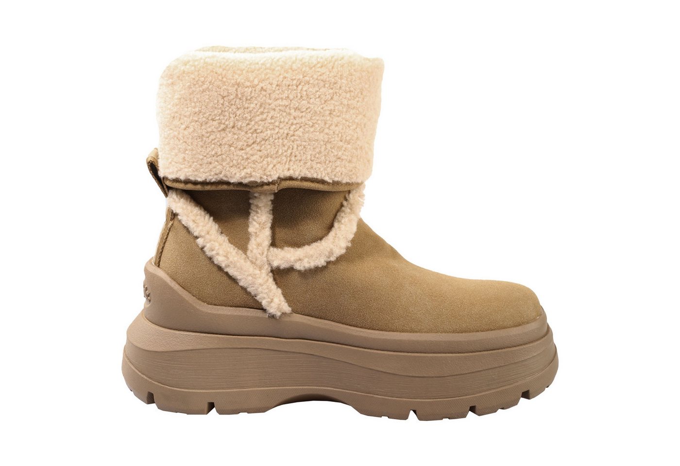 Buffalo Olympia Fold Boot Warm Stiefelette mit Plateauabsatz