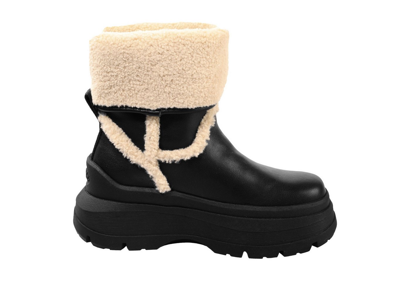 Buffalo Olympia Fold Boot Warm Stiefelette mit Plateauabsatz