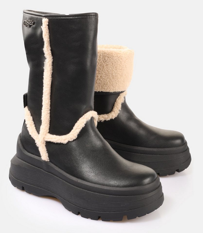 Buffalo OLYMPIA FOLD BOOT WARM Winterboots Plateauboots, Snowboots mit umschlagbarem Kragen