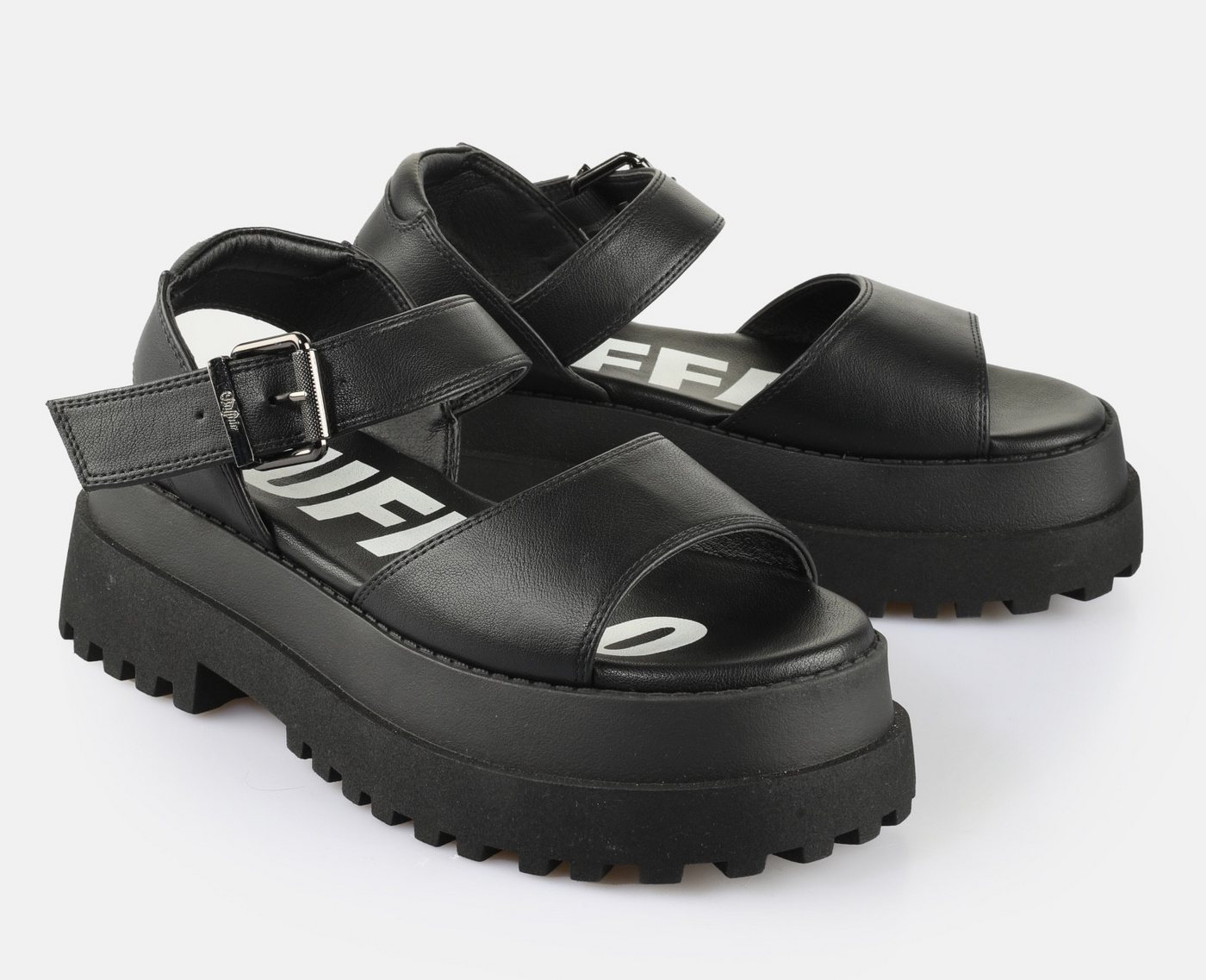 Buffalo PLUTO JOJO Plateausandale, Riemchensandale, Festival-Sandale, Sommerschuh mit Plateau