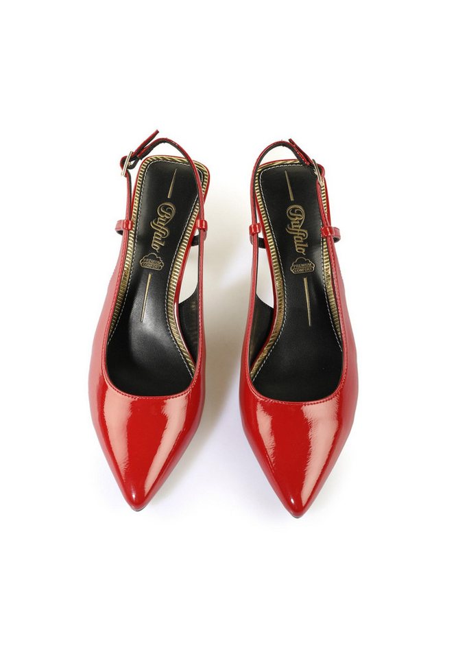 Buffalo Sling Back- Vegan Patent High-Heel-Pumps