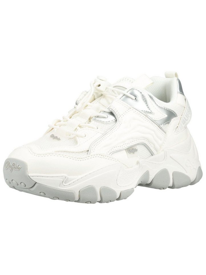 Buffalo Sneaker Lederimitat/Textil Sneaker (silber/weiß)