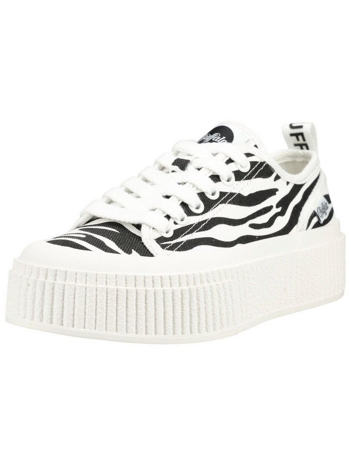 Buffalo Sneaker Textil Plateausneaker (schwarz/weiß)